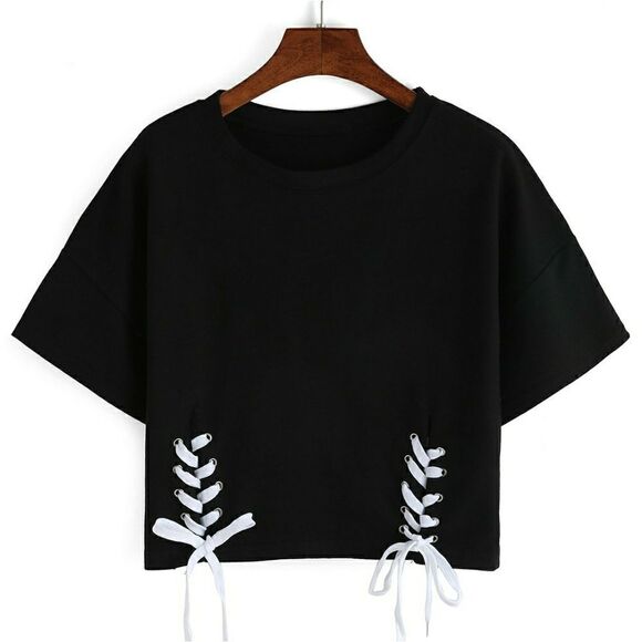 Crop top one blue size L and one black size L left - Picture 5 of 8